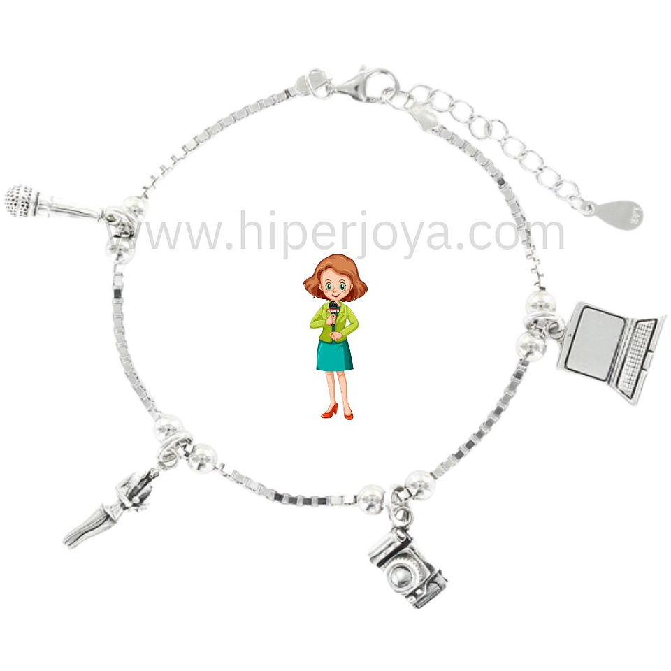 Pulsera de la periodista plata 1