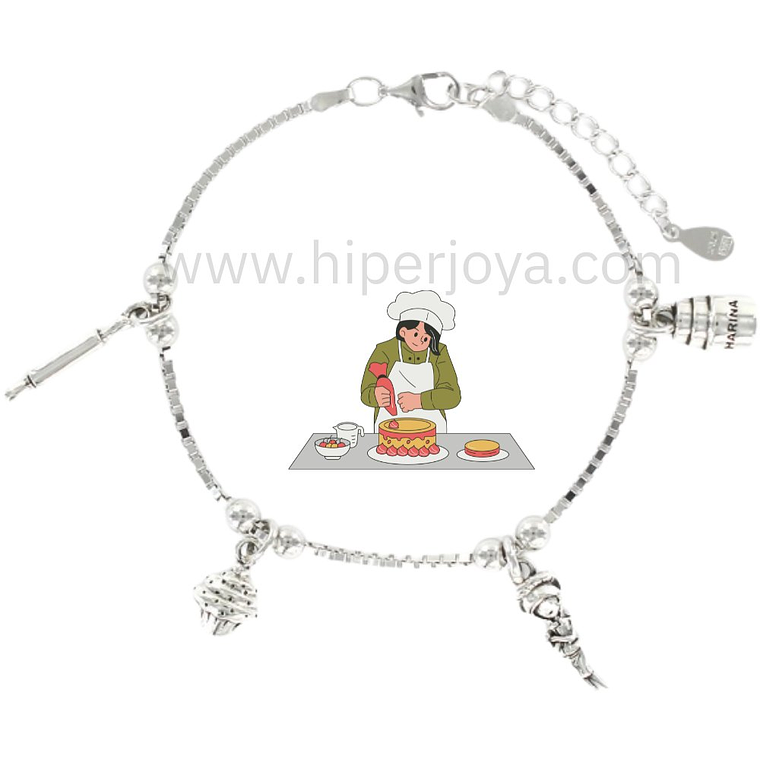 Pulsera de la repostera plata 1