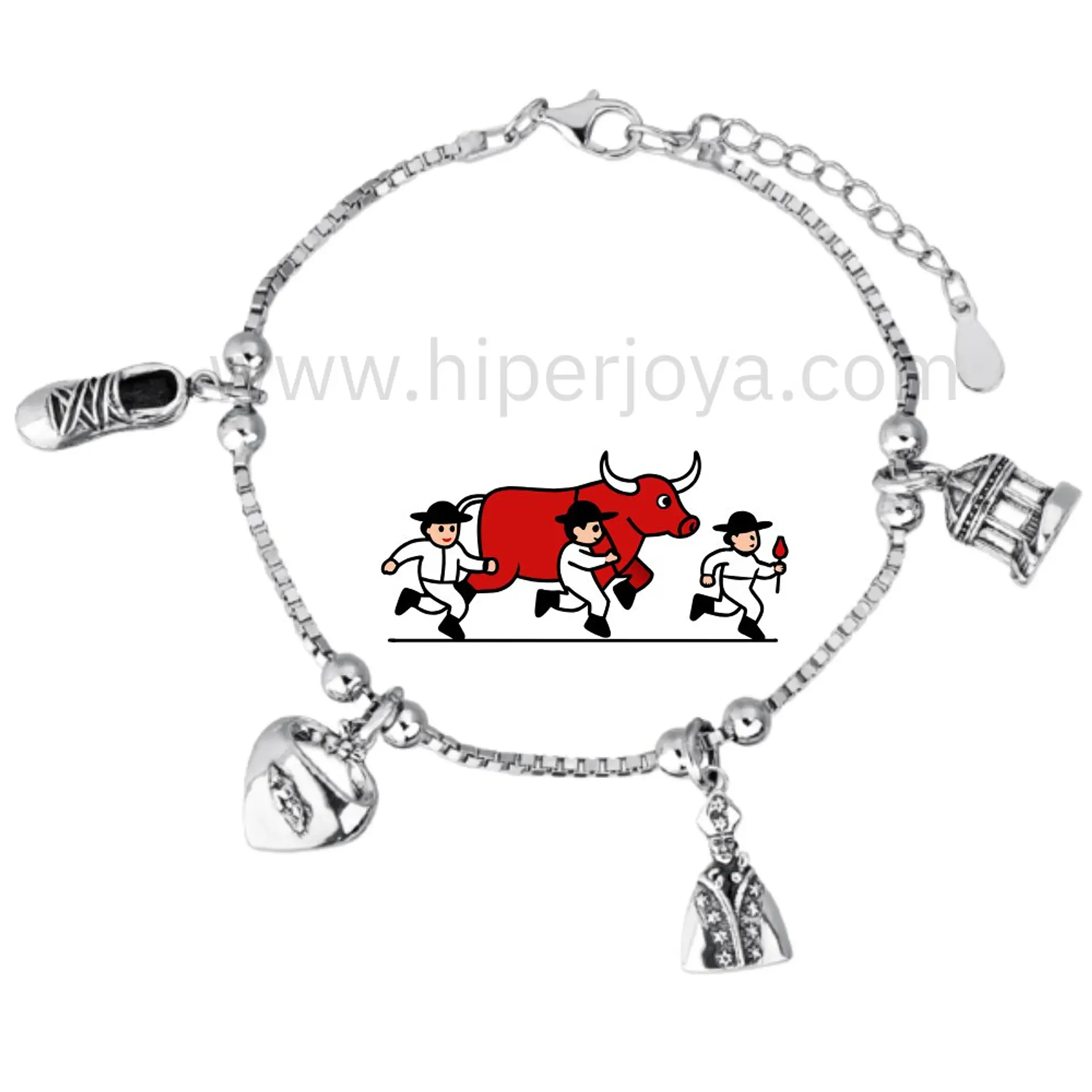 Pulsera de San Fermín plata  1