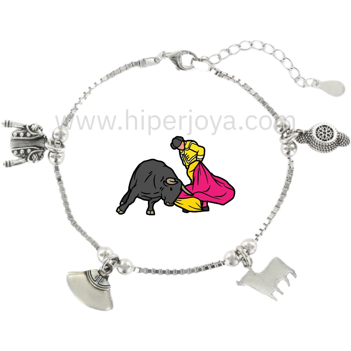 Pulsera taurina plata  1