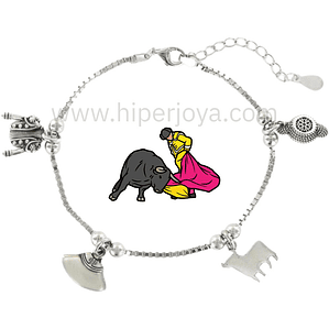 Pulsera taurina plata 