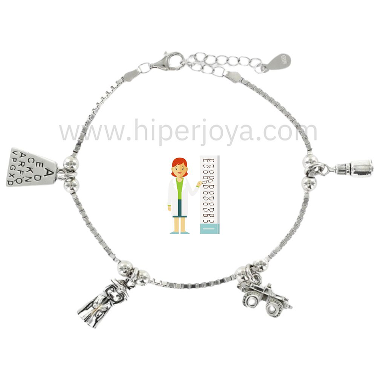 Pulsera de la óptica plata 1