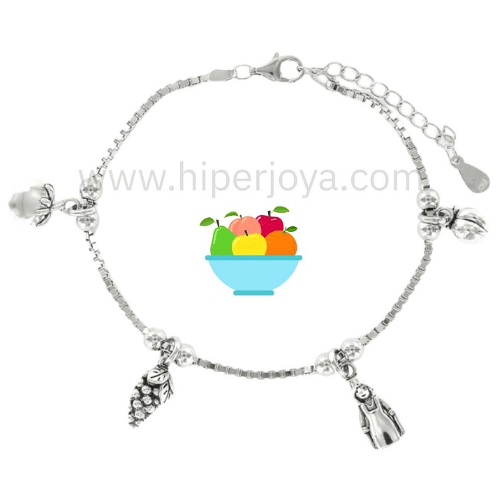Pulsera de la frutera plata 1
