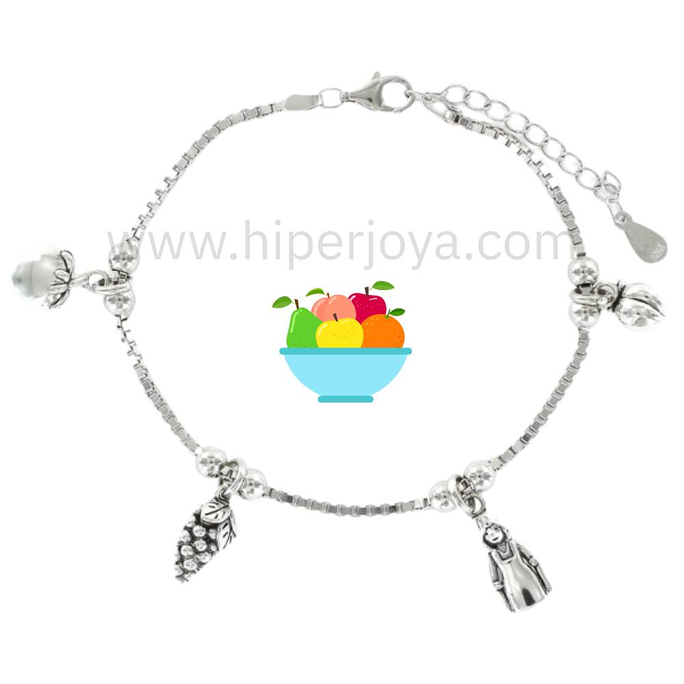 Pulsera de la frutera plata 1