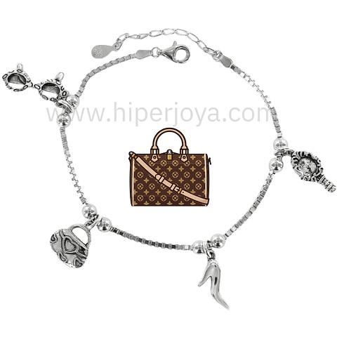 Pulsera del glamour plata 