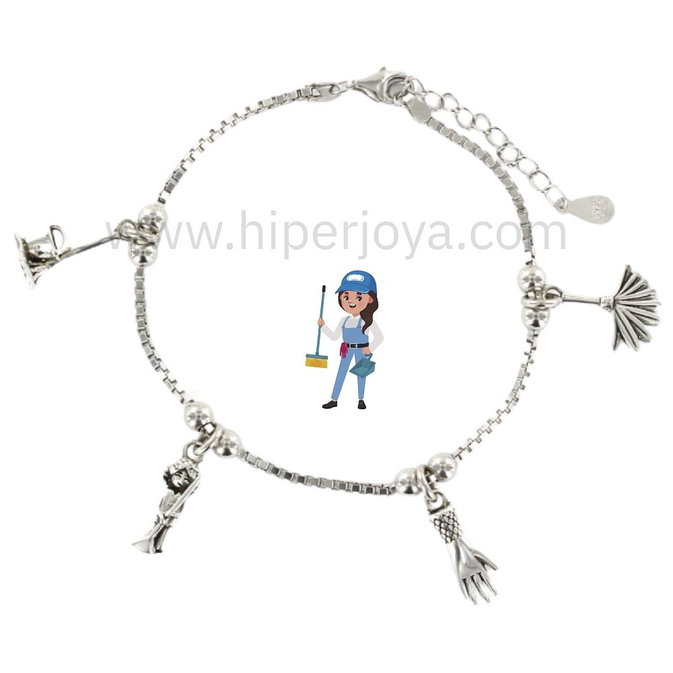 Pulsera de la limpiadora plata 1