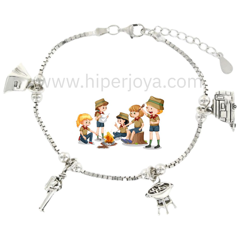 Pulsera de la campista plata 1