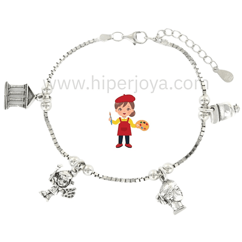 Pulsera de las bellas artes plata 
