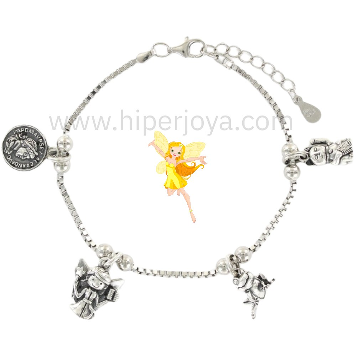 Pulsera hada de la abundancia plata 1