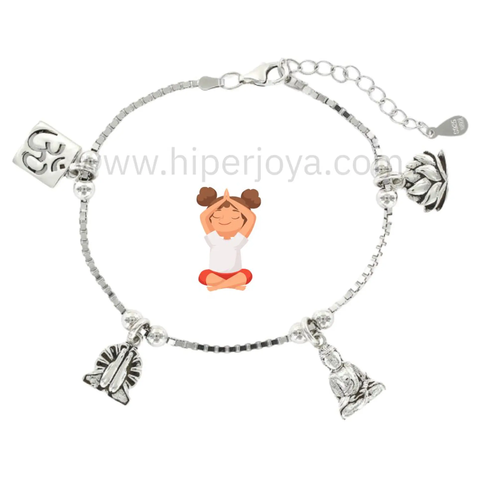 Pulsera del yoga plata 1