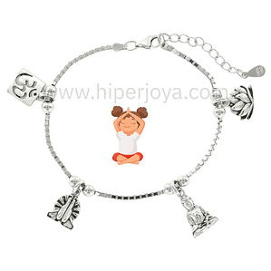 Pulsera del yoga plata