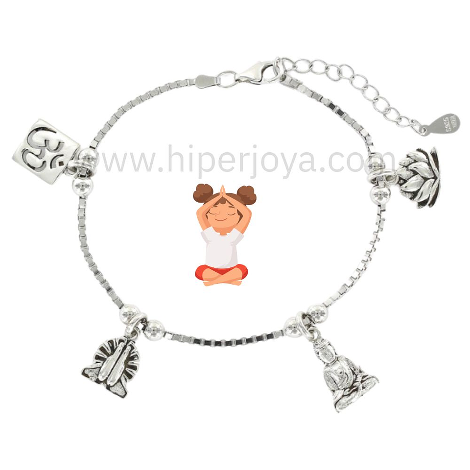 Pulsera del yoga plata 1