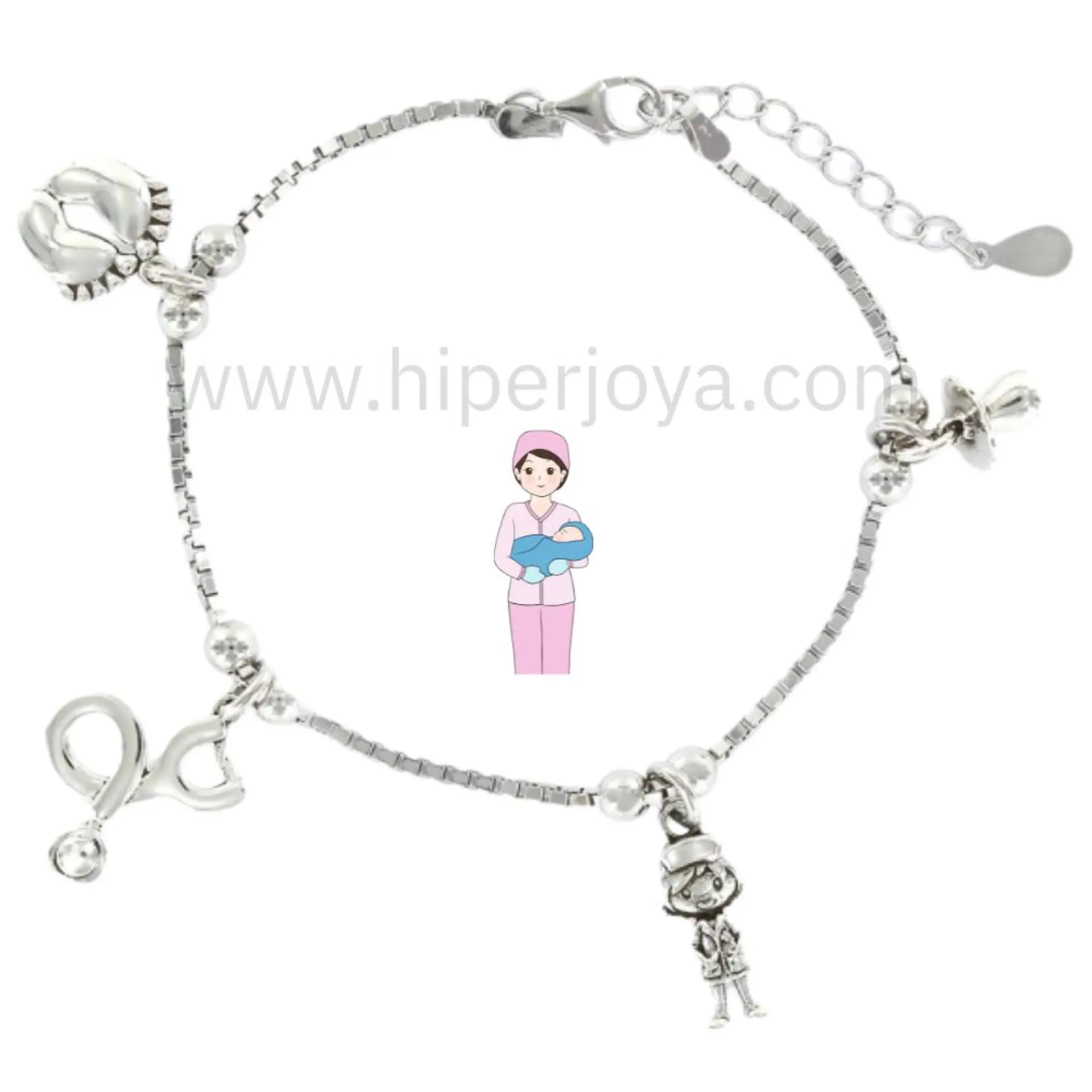 Pulsera de la matrona plata 1