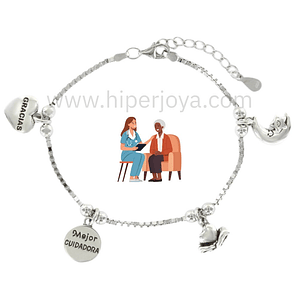 Pulsera de la cuidadora plata