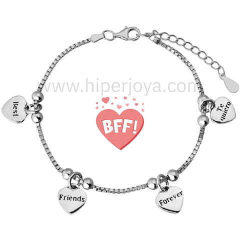 Pulsera de la amistad plata 