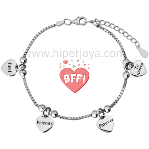 Pulsera de la amistad plata 