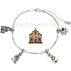 Pulsera de nuestro Jesus Cautivo plata