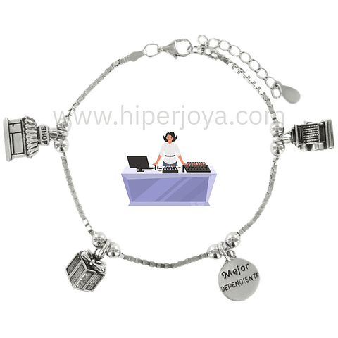 Pulsera de la dependienta plata