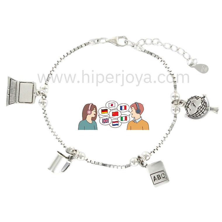Pulsera de la traductora plata 1
