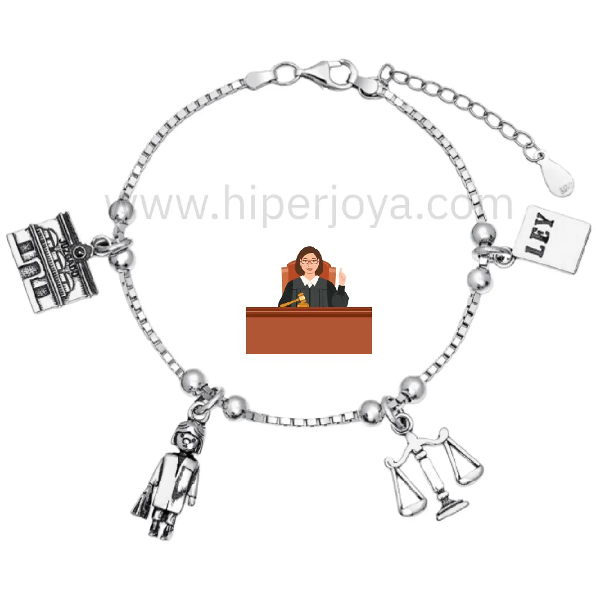 Pulsera de la justicia plata 1