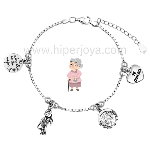 Pulsera de la abuela plata