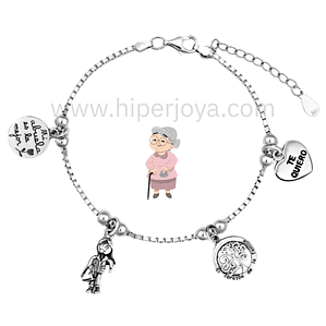 Pulsera de la abuela plata