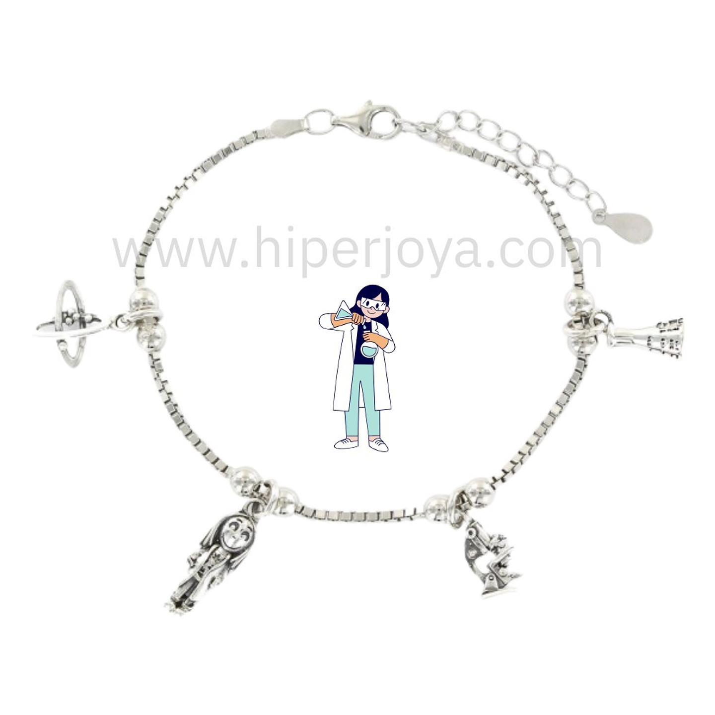 Pulsera de la química plata 1