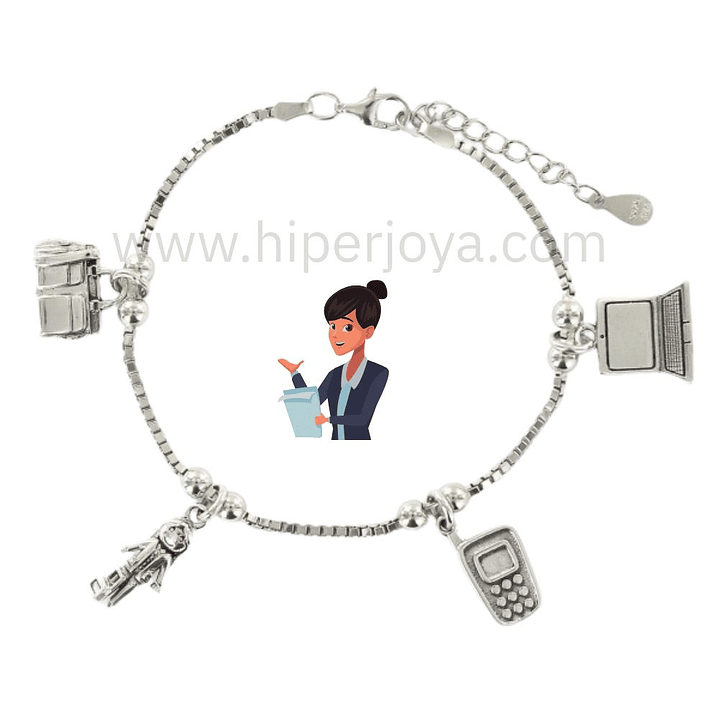 Pulsera de la comercial plata 1
