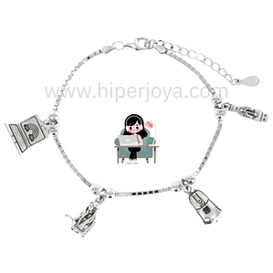 Pulsera de la informática plata 