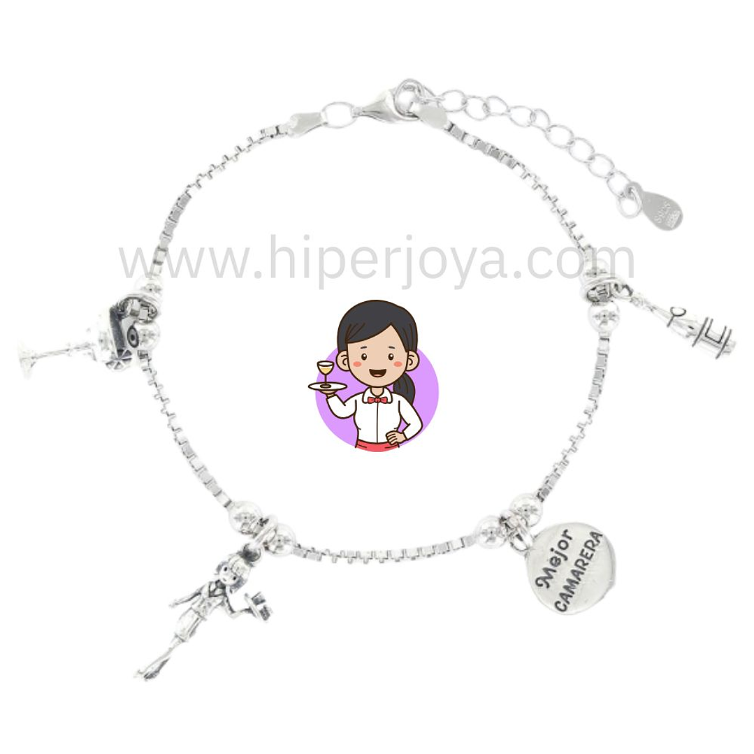 Pulsera de la camarera plata 1
