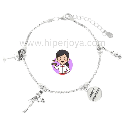 Pulsera de la camarera plata