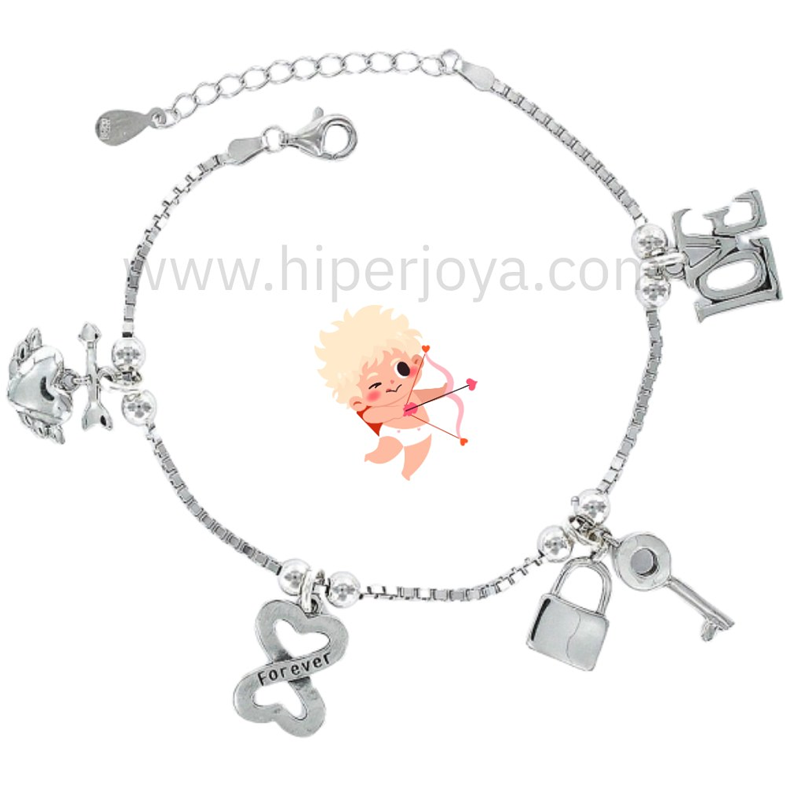 Pulsera del amor plata 1