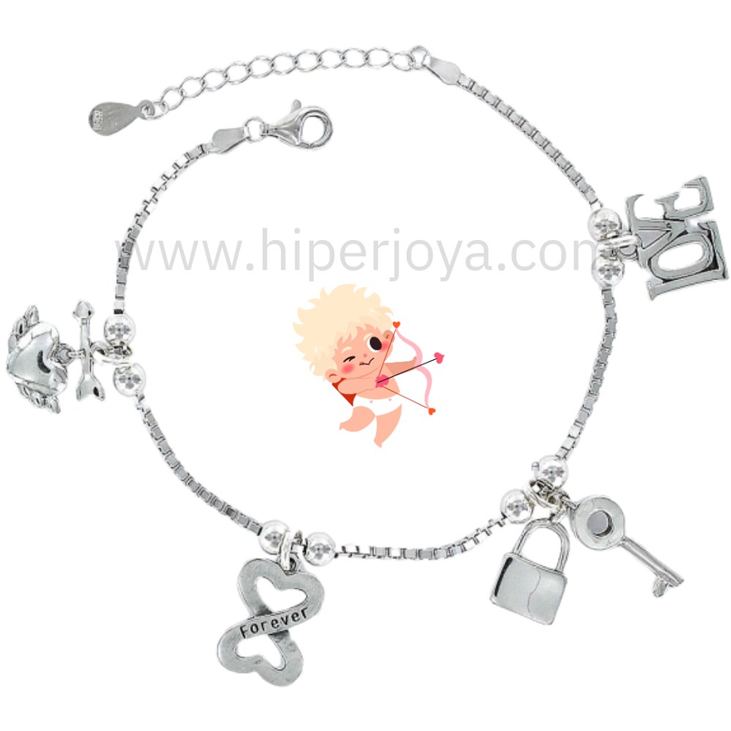 Pulsera del amor plata 1