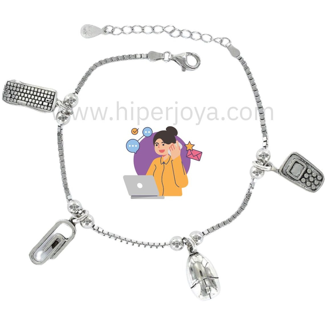 Pulsera de la administrativa plata 1