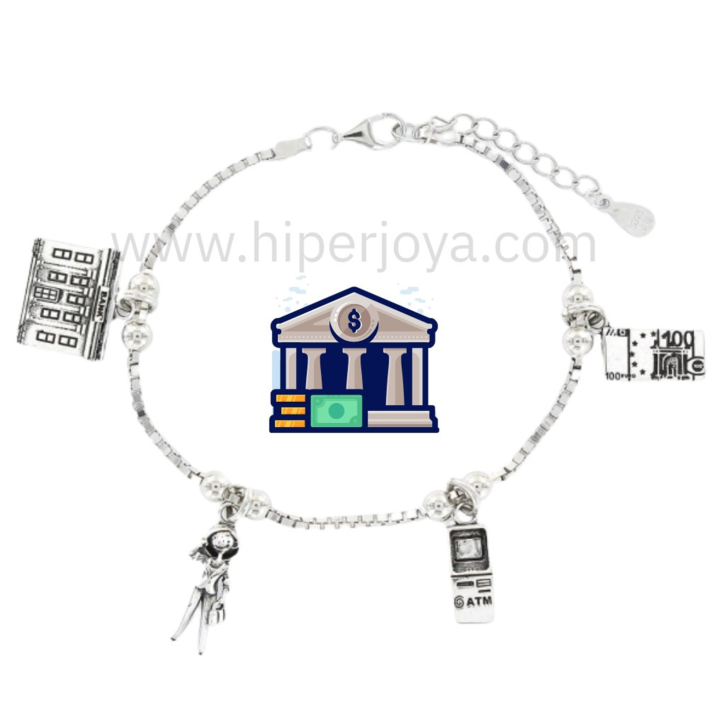 Pulsera de la empleada de banco  1