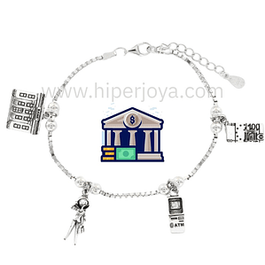 Pulsera de la empleada de banco 