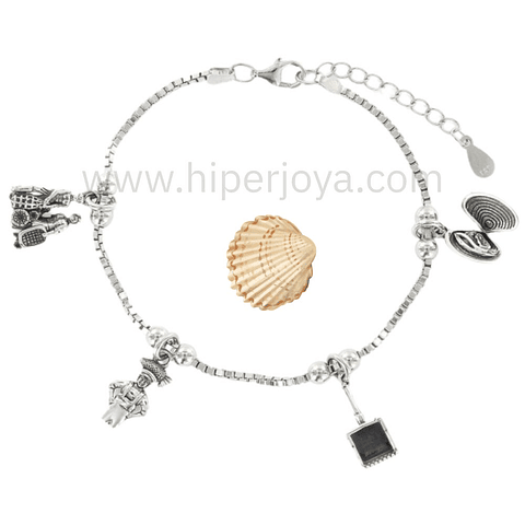 Pulsera de la mariscadora plata