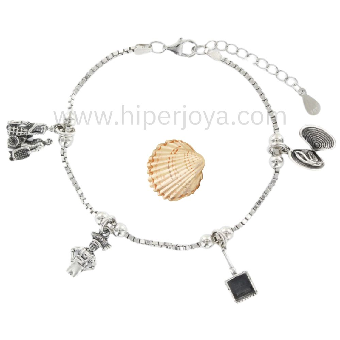 Pulsera de la mariscadora plata 1