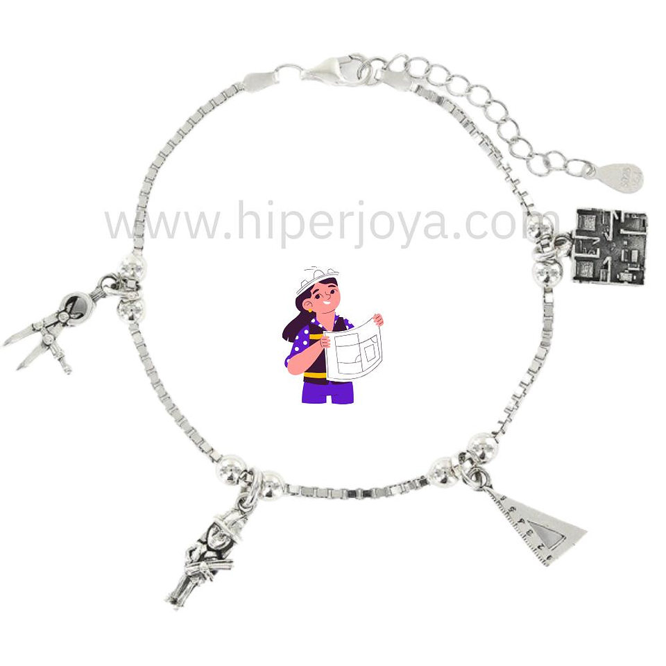 Pulsera de la aparejadora plata 1