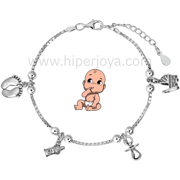 Pulsera de la maternidad plata 1