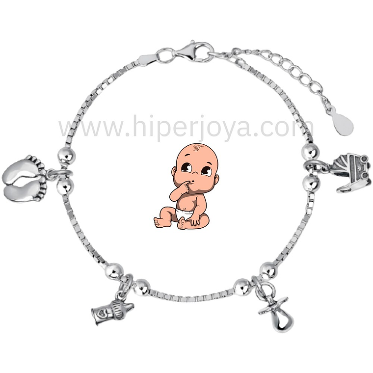 Pulsera de la maternidad plata 1
