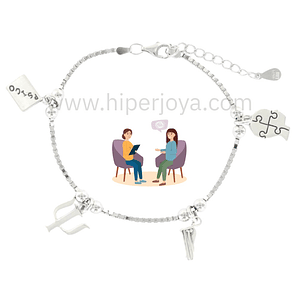Pulsera de la psicóloga plata 