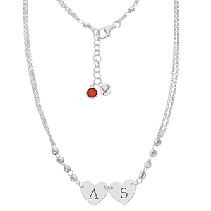 Colgante personalizado iniciales plata