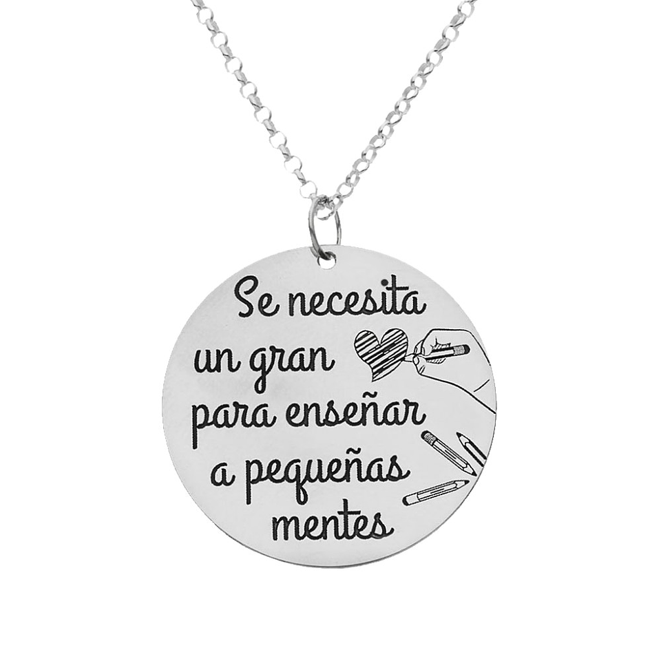 Colgante personalizado leyenda plata 1