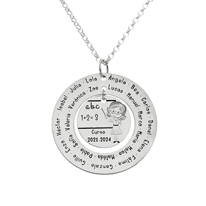 Colgante personalizado maestra plata 