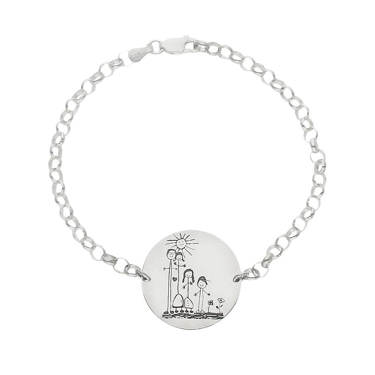 Pulsera familiar plata 2