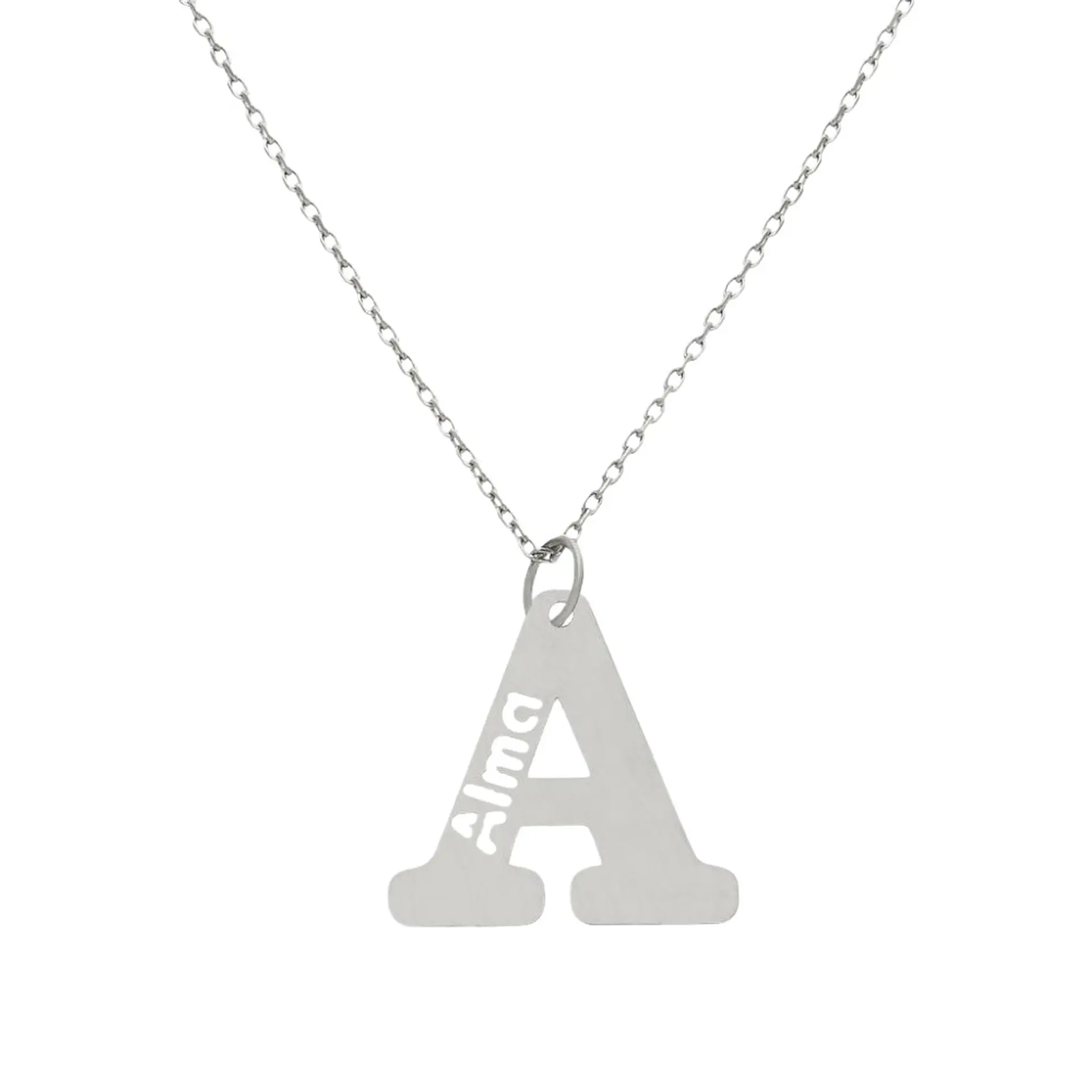 Colgante personalizado inicial y nombre plata 1