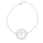 Pulsera personalizada pies de bebé y nombre plata - Miniatura 1