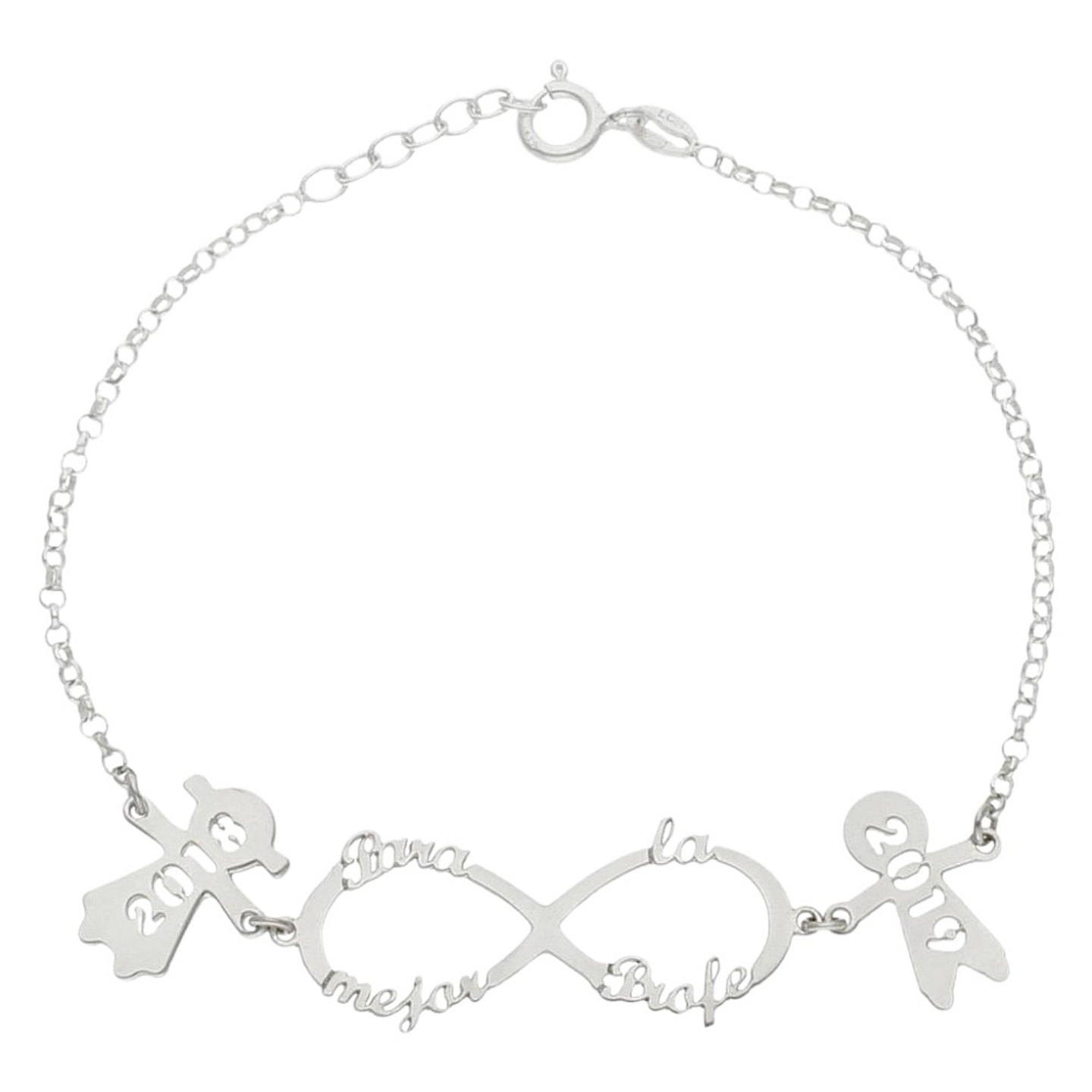 Pulsera personalizada para la mejor profe cursos plata 1