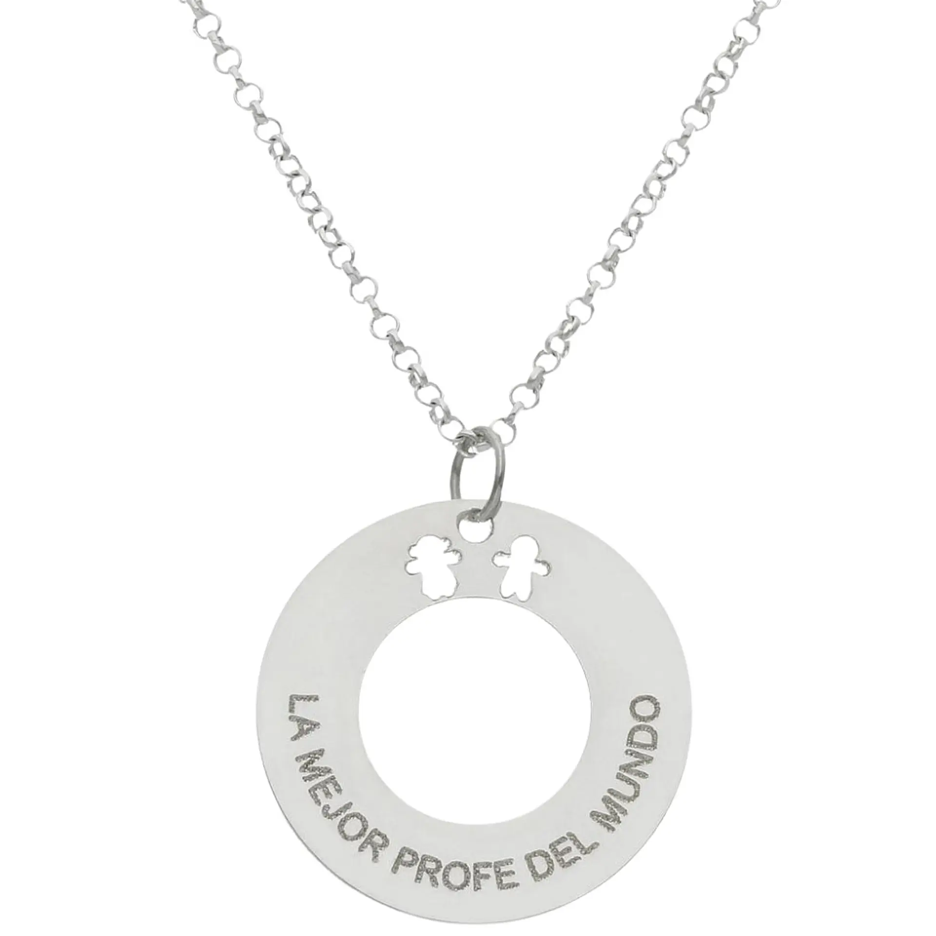 Gargantilla personalizada para tu profe favorita plata 1
